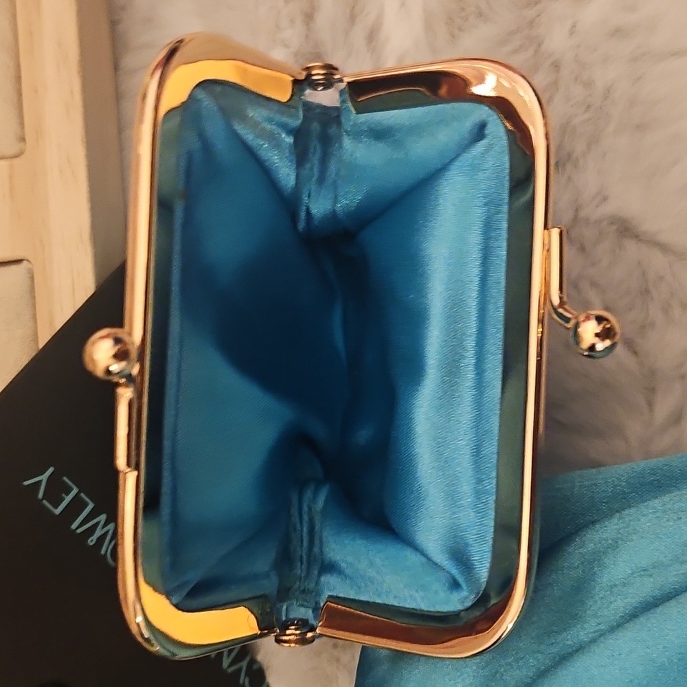 Cynthia Rowley Satin Rhinestone Shoulder Bag with Coin Purse - Picture 7 of 16